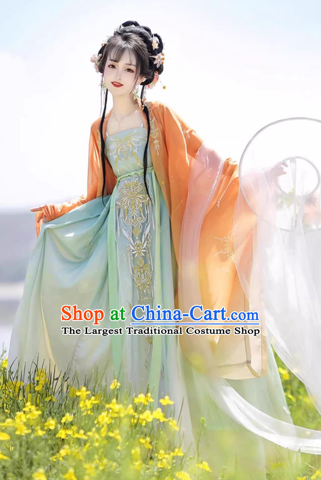 Traditional Chinese Hanfu Dress Ancient China Royal Princess Costume Tang Dynasty Court Woman Clothing