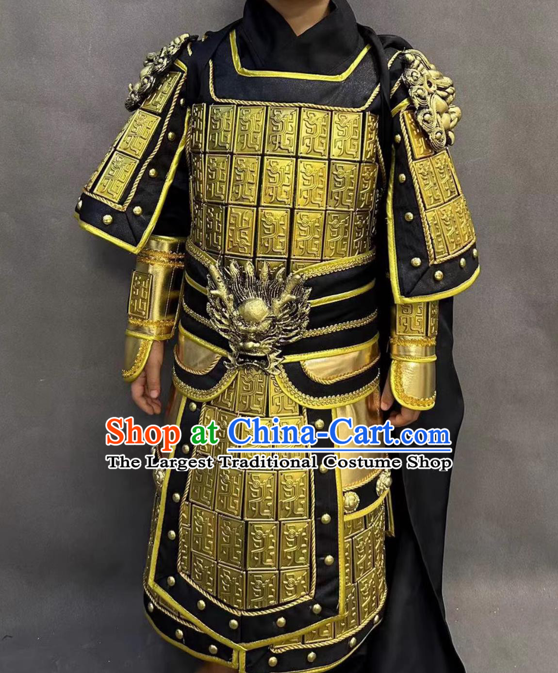 Ancient China General Armor Chinese Handsome Monkey King Costume A Chinese Odyssey Zhi Zun Bao Clothing for Kids