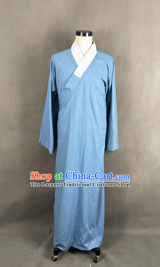 Traditional Chinese Ming Dynasty Hanfu Philosopher Wang Yang Ming Costume Ancient China Scholar Clothing