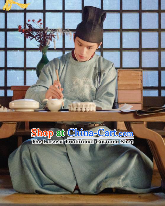 Chinese TV Series Weaving A Tale of Love Ancient Tang Dynasty Swordsman Pei XIng Jian Costumes and Headwear