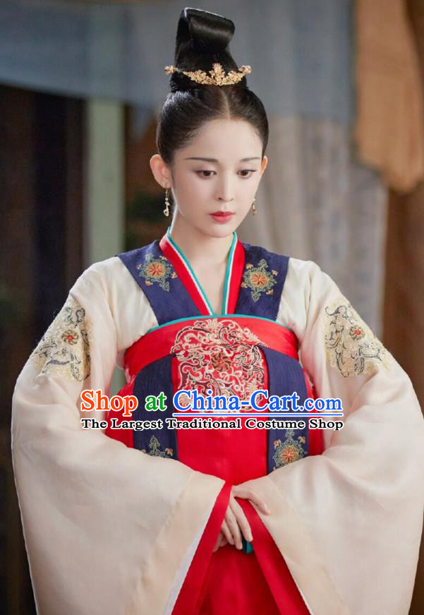 TV Series Weaving A Tale of Love Female Official Kudi Liu Li Dresses Chinese Ancient Tang Dynasty Palace Lady Costumes