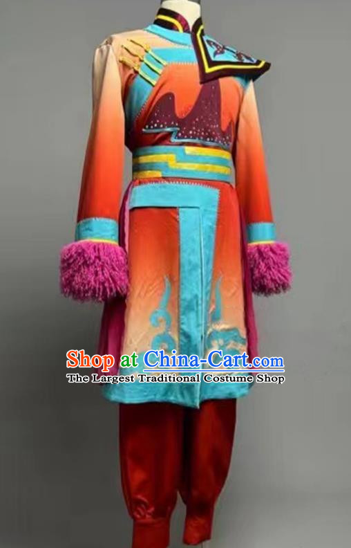 Ethnic Minority Daur Dance Performance Costumes High End Ethnic Style Costumes Stage Performance Costumes
