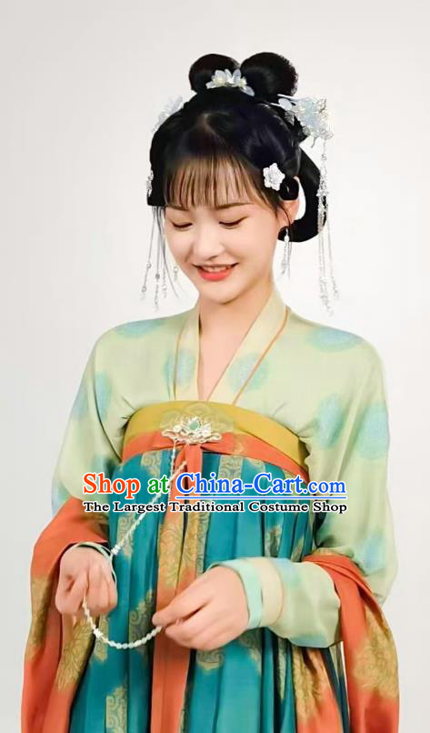 Romantic TV Series Royal Rumours Palace Lady Dresses Chinese Ancient Tang Dynasty Young Woman Costumes