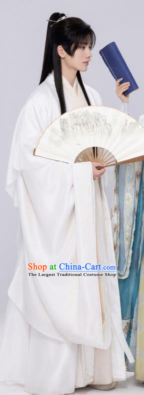 Chinese Ancient Tang Dynasty Scholar Costumes Romantic TV Series Royal Rumours Young Childe Yan Han Garment