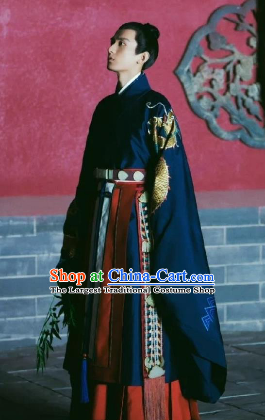 Chinese Ming Dynasty Crown Prince Apparels TV Series Ancient Emperor Clothing The Imperial Age Young King Zhu Di  Costumes
