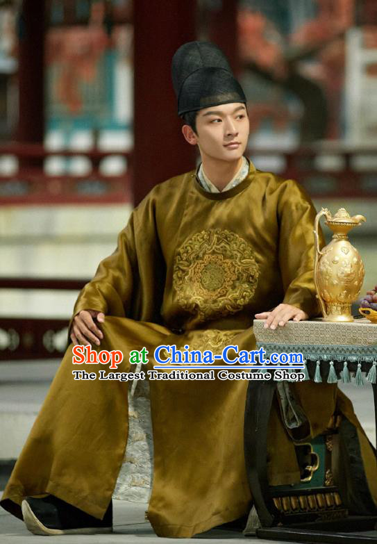 TV Series Weaving A Tale of Love Tang Dynasty Prince Cao Robes Chinese Ancient Royal King Costumes