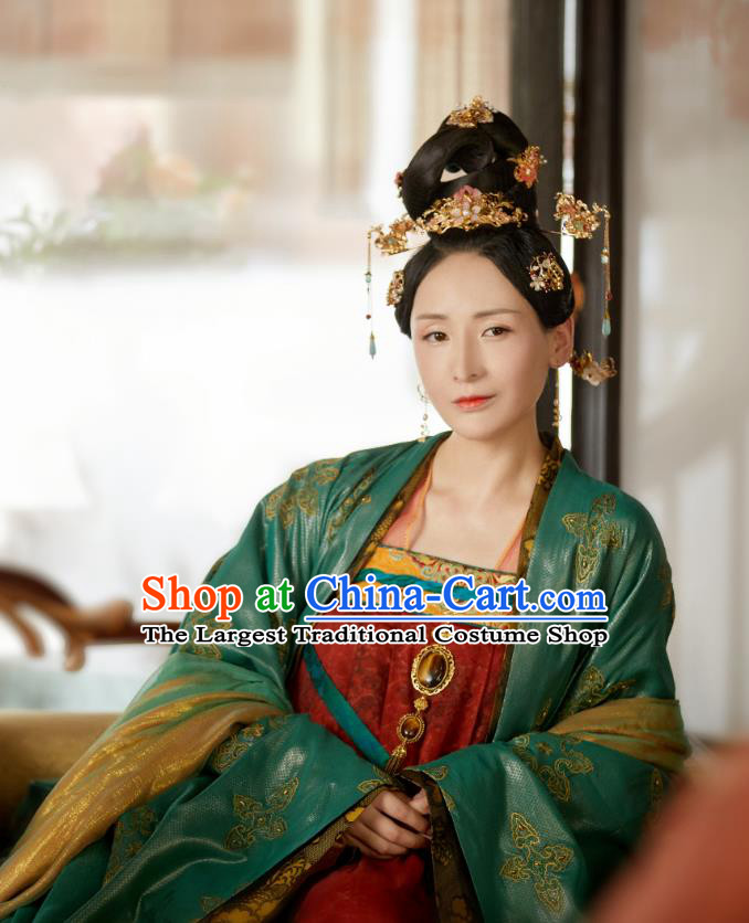 Chinese Ancient Tang Dynasty Princess Dresses TV Series Weaving A Tale of Love Noble Woman Lin Hai Clothing