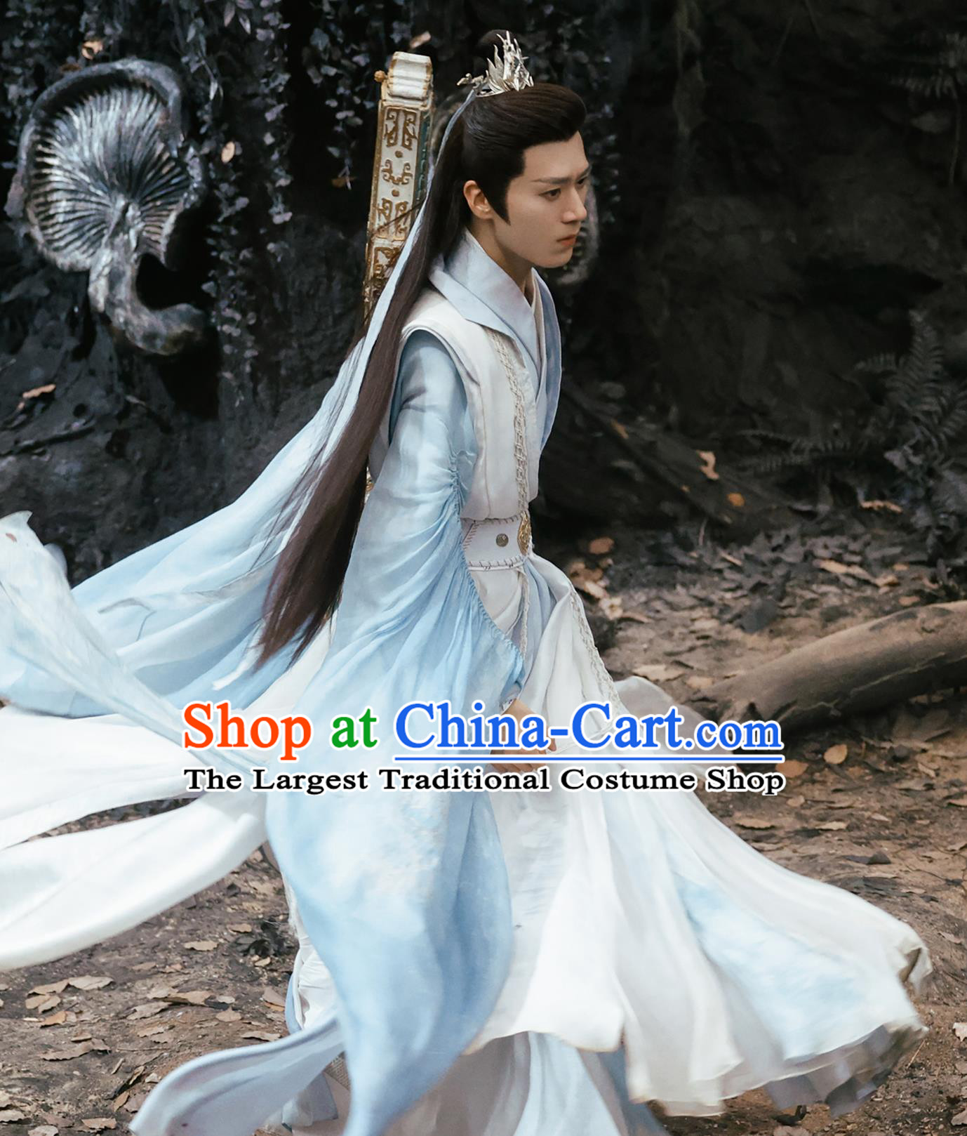 Xian Xia Drama Sword and Fairy 4 Super Hero Murong Zi Ying Garment Costumes Ancient Chinese Swordsman Clothing