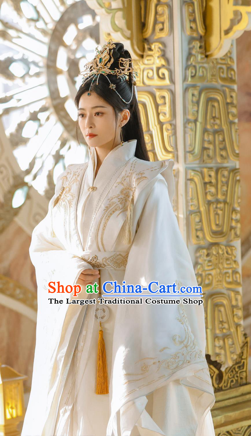 Ancient Chinese Swordswoman Clothing Xian Xia Drama Sword and Fairy 4 Matriarch Su Yao Garment Costumes