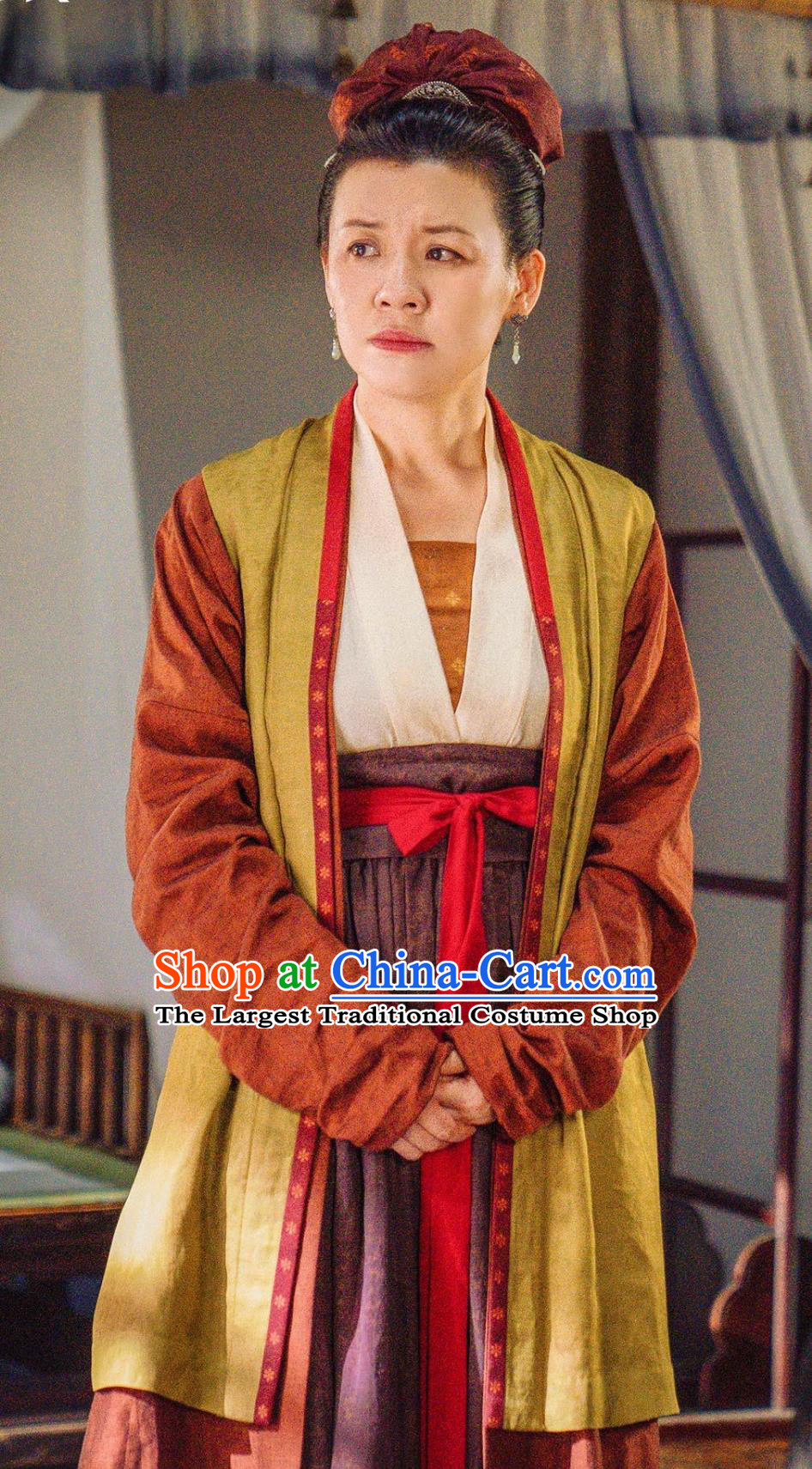 Ancient Song Dynasty Civilian Woman Hanfu Clothing Mainland Chinese Drama 2023 Hilarious Family Widow Du Ru Yu Costumes