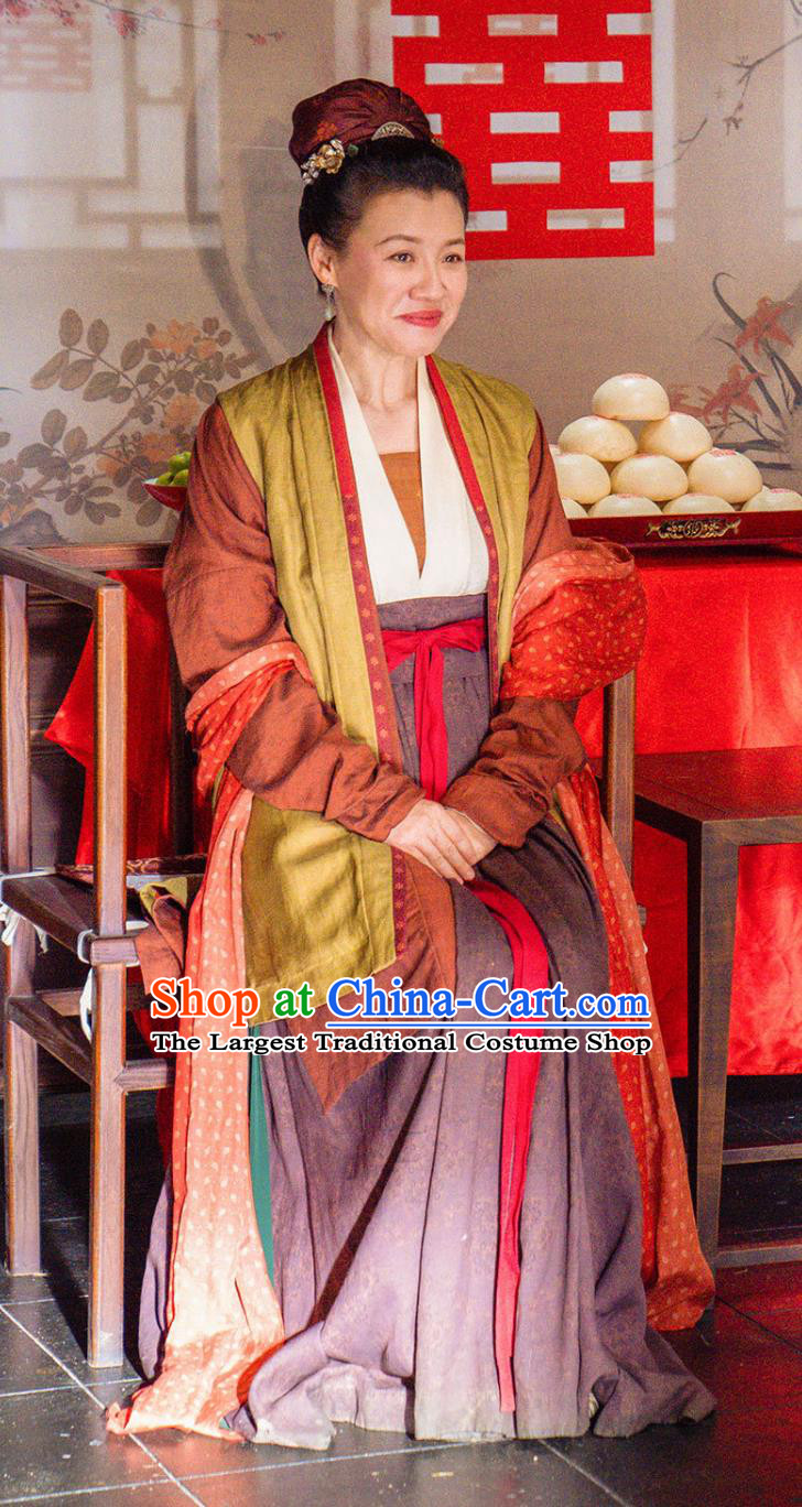 Ancient Song Dynasty Civilian Woman Hanfu Clothing Mainland Chinese Drama  Hilarious Family Widow Du Ru Yu Costumes