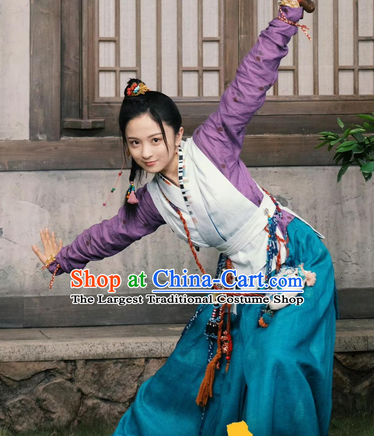 2023 Drama Hilarious Family Fourth Sister Chun Ke Ling Clothing Ancient Chinese Song Dynasty Swordswoman Costumes