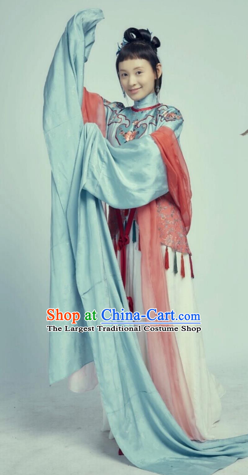 Chinese Kunqu Opera Costumes TV Series Song of Youth Ancient Noble Woman Tao Yao Dress Clothing