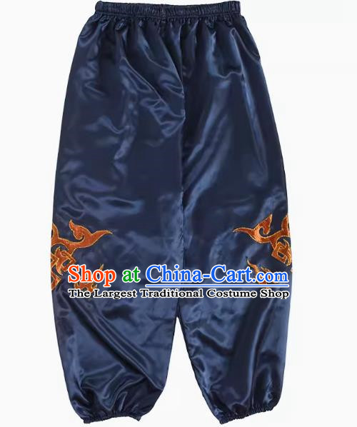 Navy Blue Chaoshan Armed Yingge Trousers Dance Costume Trousers To Welcome The Master Costume Parade Trousers Martial Arts Performance Costumes