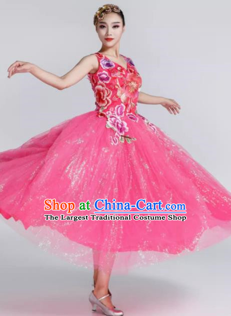 Modern Dance Costumes For Women Adults New Opening Song And Dance Large Swing Skirt Performance Costume Skirt Classical Dance Costume