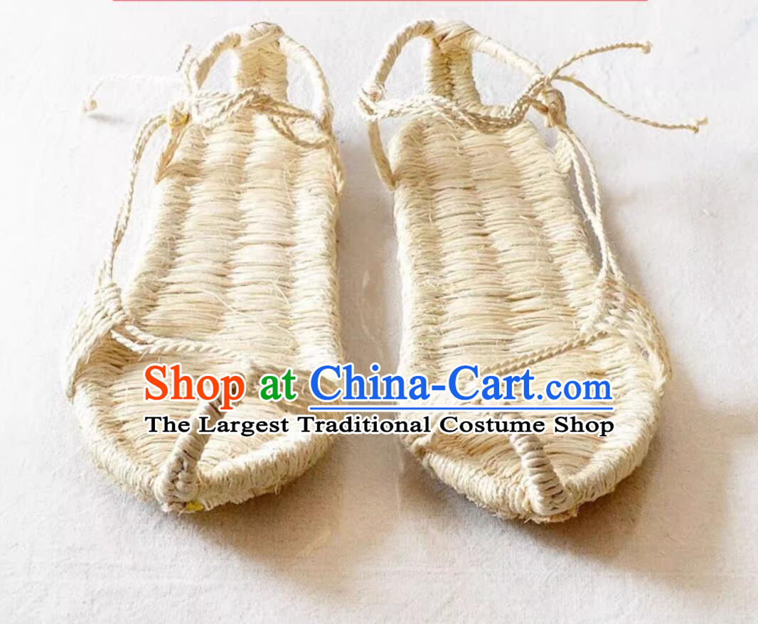 Top Handmade Monk Shoes Traditional Straw Shoes