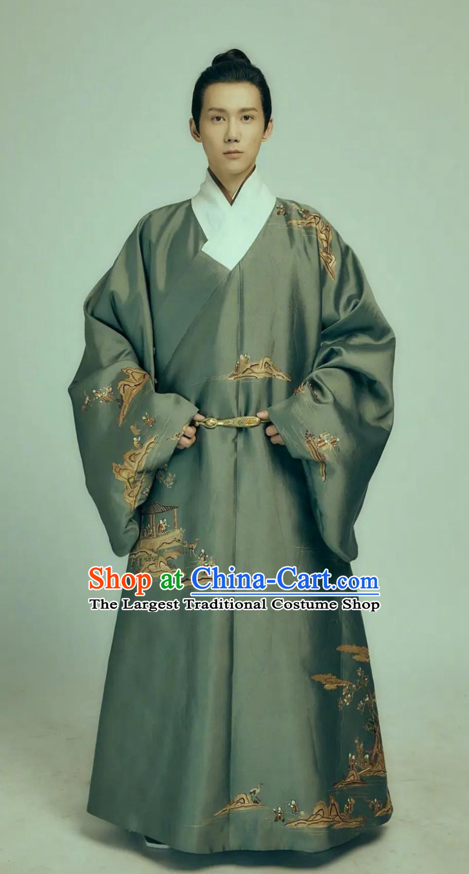 China Ming Dynasty Scholar Garments Costumes Ancient Clothing TV Series Song of Youth Childe Sun Yu Lou Robes
