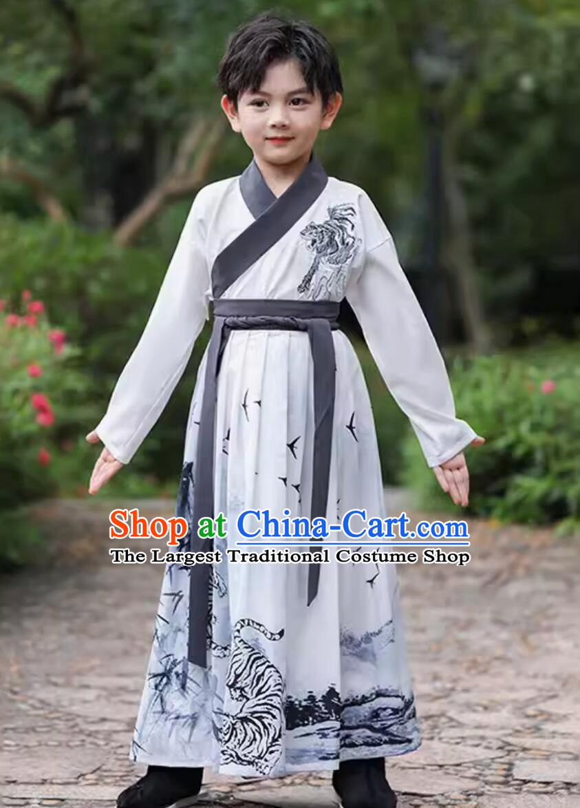 Chinese Children Hanfu Ancient Kids Clothing Ming Dynasty Boy Costumes