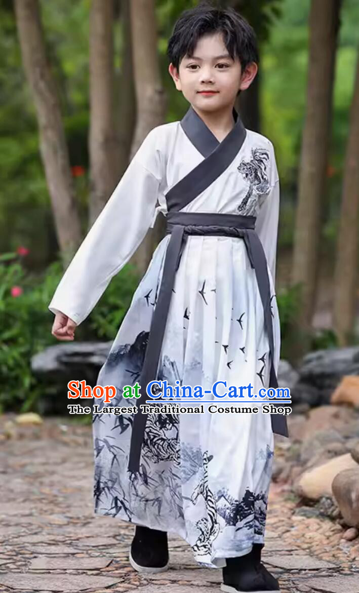 Chinese Children Hanfu Ancient Kids Clothing Ming Dynasty Boy Costumes