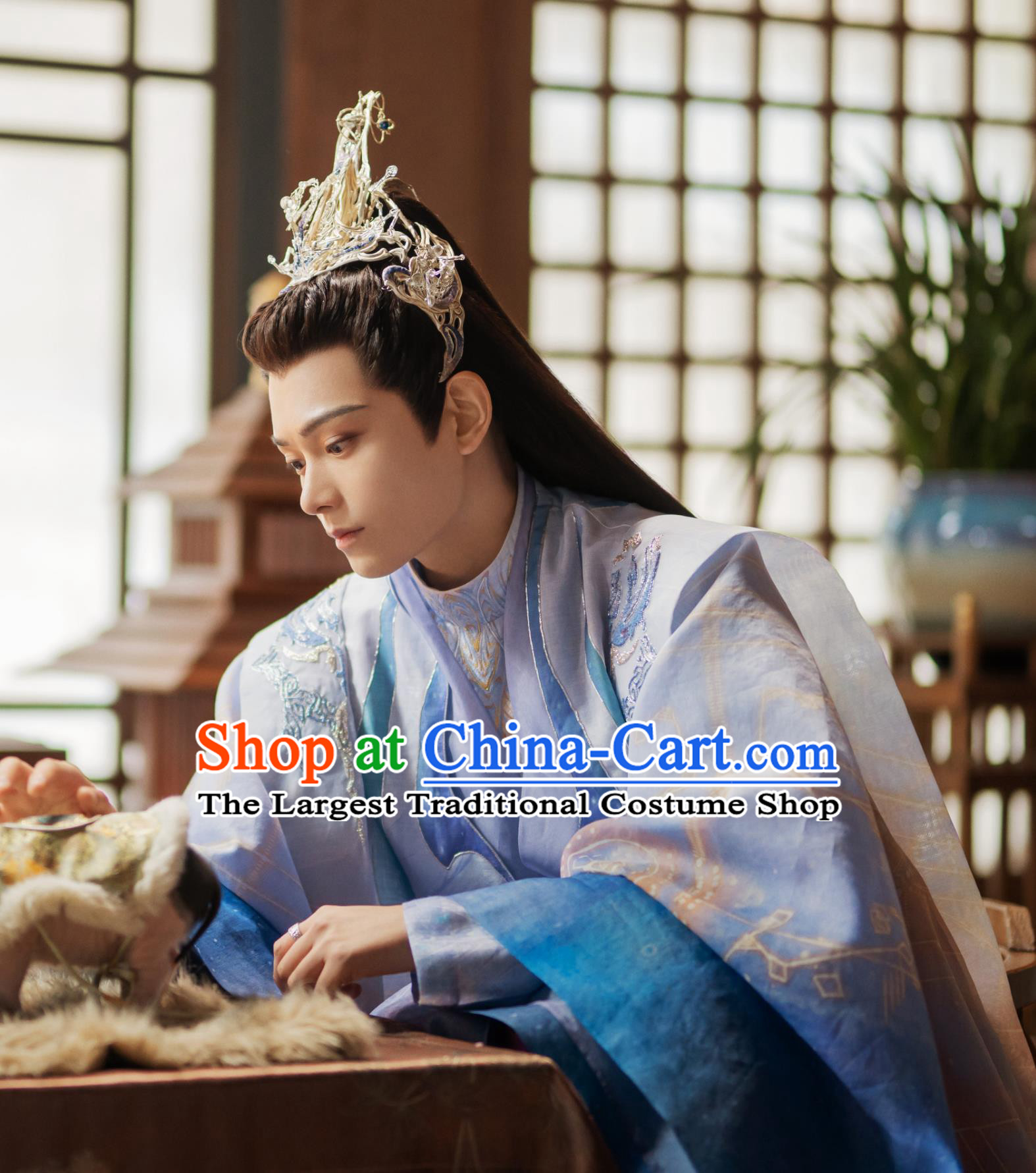 China Ancient Young King Clothing TV Drama Love You Seven Times Immortal Prince Chu Kong Garment Costumes