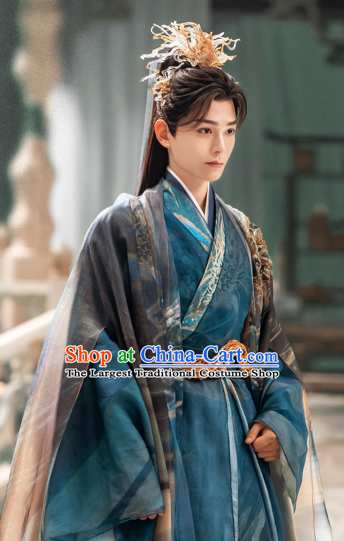 China Traditional Hanfu Ancient Swordsman Clothing TV Drama Love You Seven Times Prince Chu Kong Garment Costumes