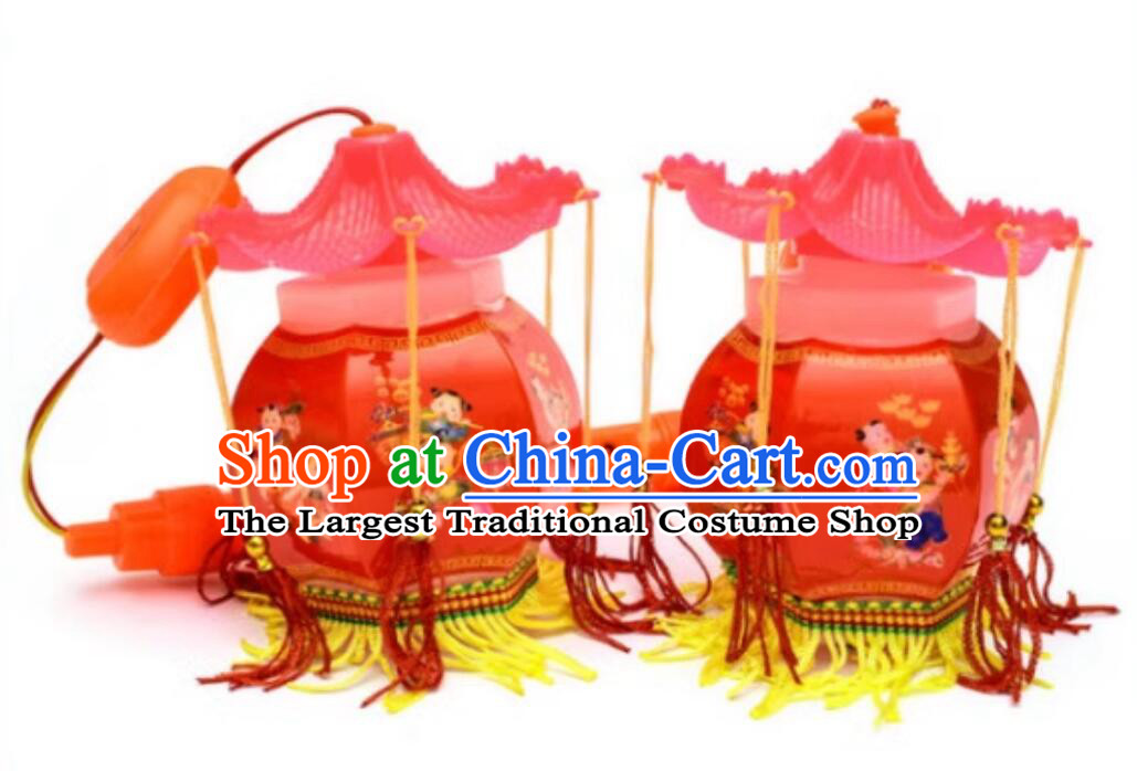 Chinese Musical Lamp Traditional New Year Lantern Asian Portable Palace Lantern