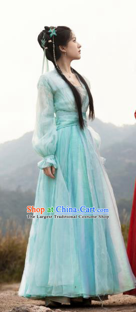 Xian Xia TV Series The Last Immortal Fairy A Yin Dresses Chinese Ancient Young Lady Clothing