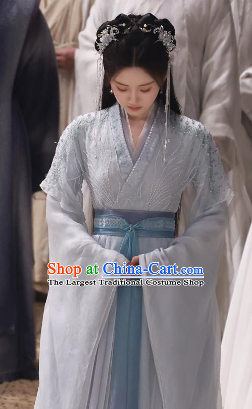 Xian Xia TV Series The Last Immortal Maid Lady A Yin Dress Chinese Ancient Fairy Princess Clothing
