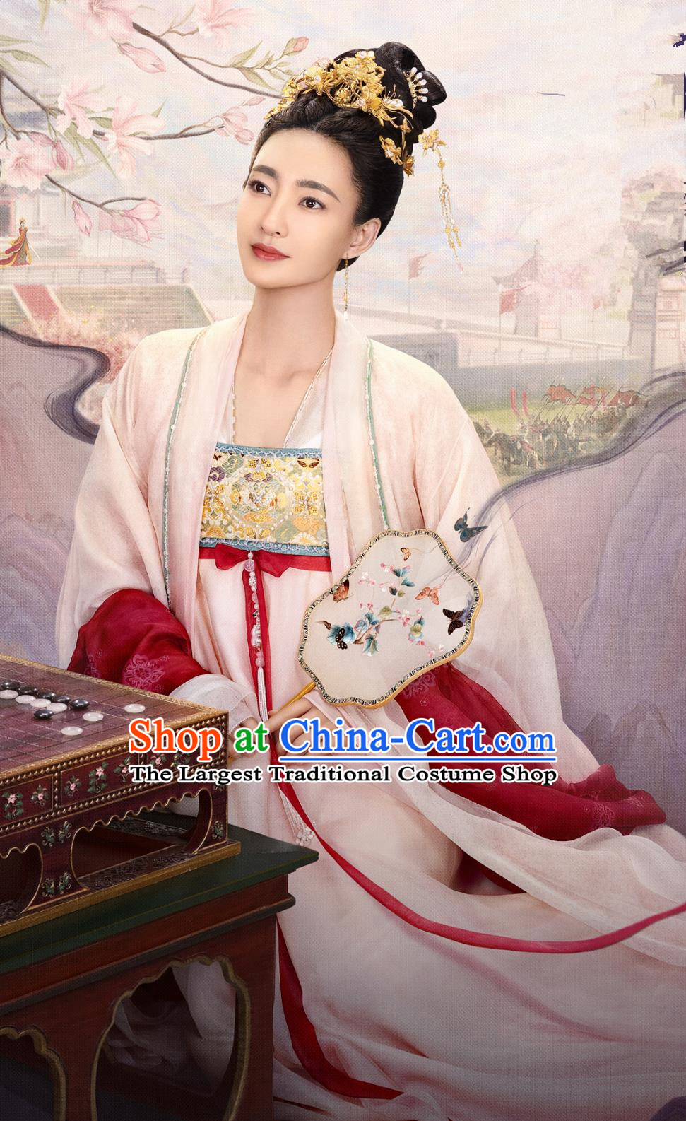 China Ancient Court Woman Garment Costumes TV Drama The Legend of Zhuohua Princess Rou Jia Hanfu Dresses