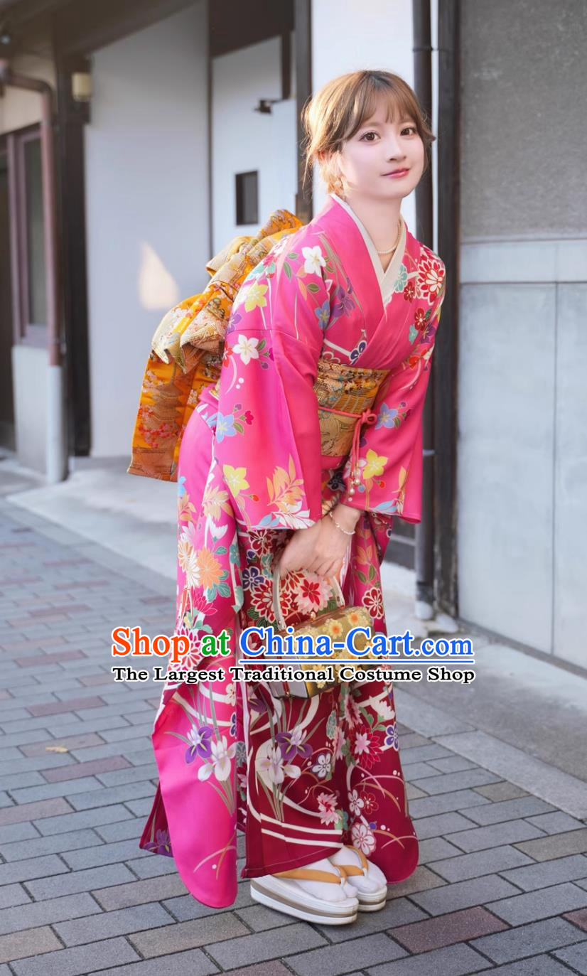 Japanese Traditional Kimono Ceremony Formal Dress Large Shocksleeves Costume
