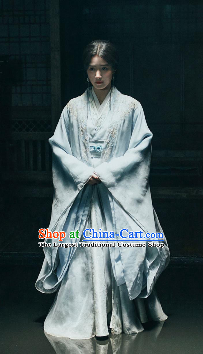 China Ancient Noble Lady Garment Costumes TV Drama My Journey To You Female Assassin Shangguan Qian Dresses