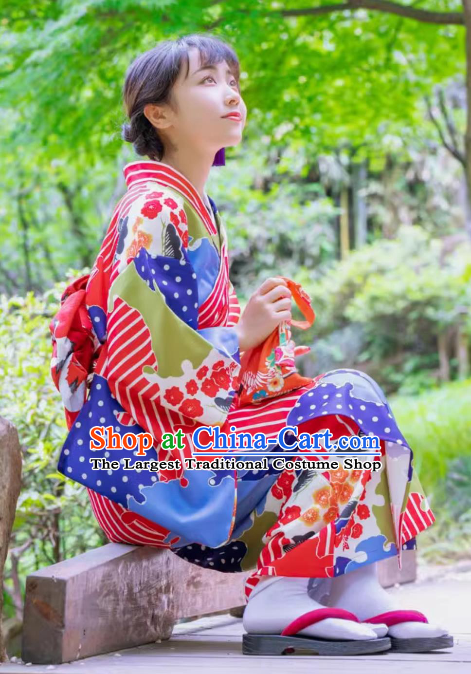 Japanese Kimono Women Formal Clothing Bathrobe