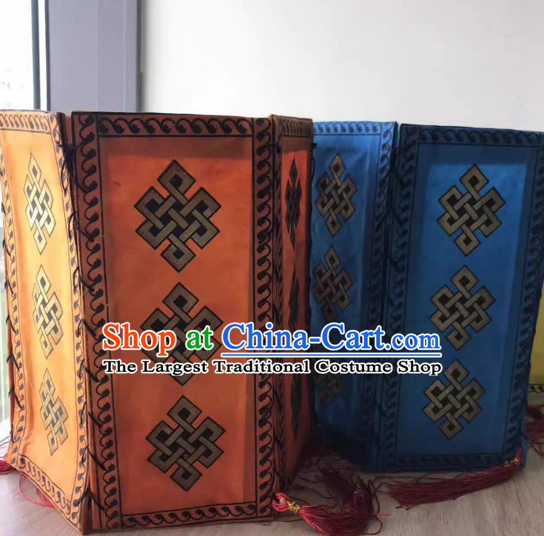 Top Paper Lampshade Chinese Tibetan Decoration Light Handmade Traditional Lantern Shade