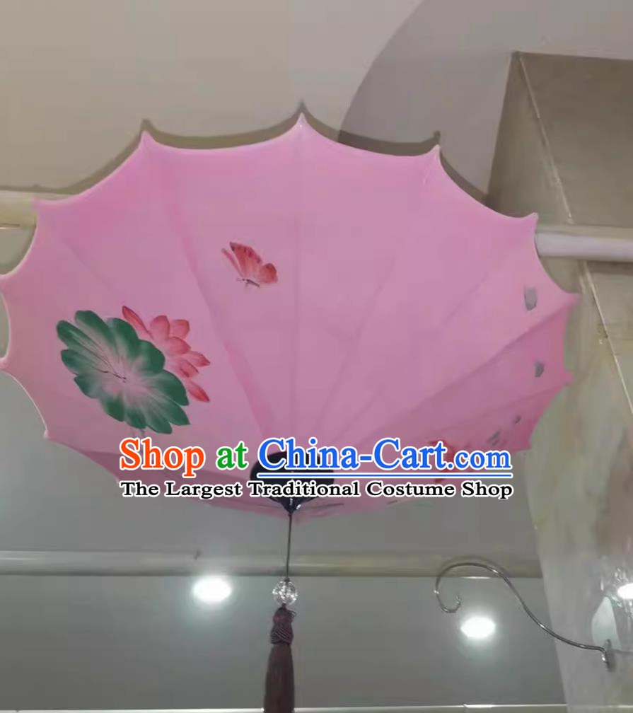 Hand Painted Palace Lantern Flying Saucers Umbrellas Traditional Fabric Lamp Chinese Antique Lantern