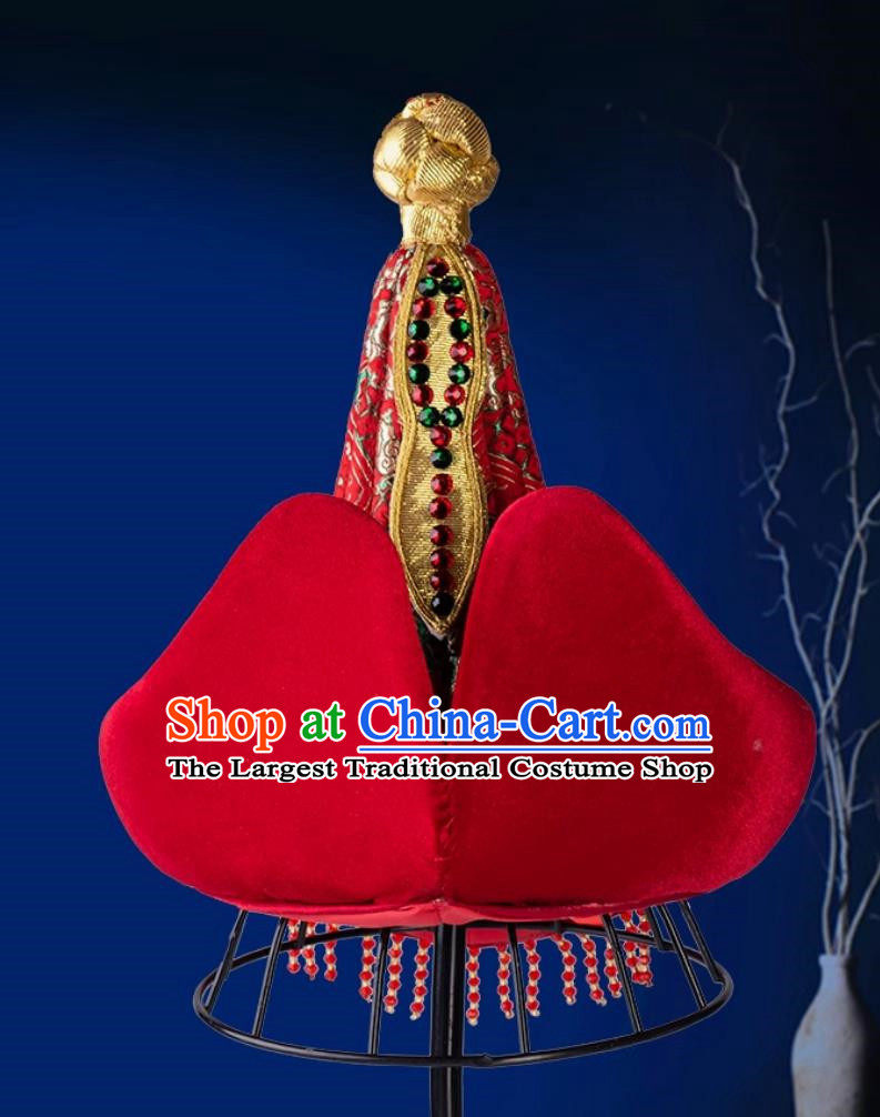 Mongolian Women Hats Exotic Headwear High End Ethnic Catwalk Hats