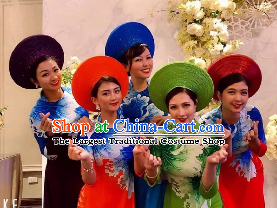 Vietnamese Ao Dai Hat Headband Performance Clothing And Headwear