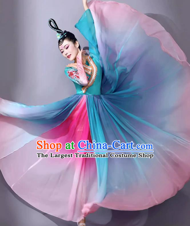 Qing Shan Yuan Dai Classical Dance Performance Costume for Female Han and Tang Dance Clothing Chinese Art Exam Big Swing Dress