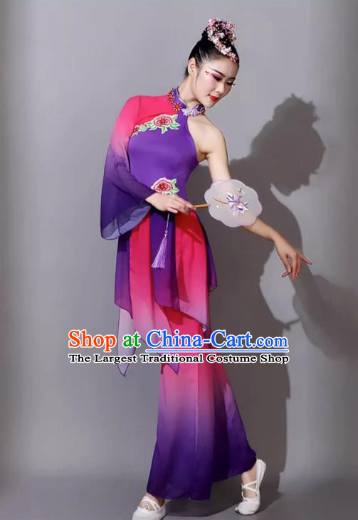 Yangko Costume Female Dance Classical Dance Performance Clothing Lotus Song Yangko Dance Umbrella Dance Fan Dance Outfit