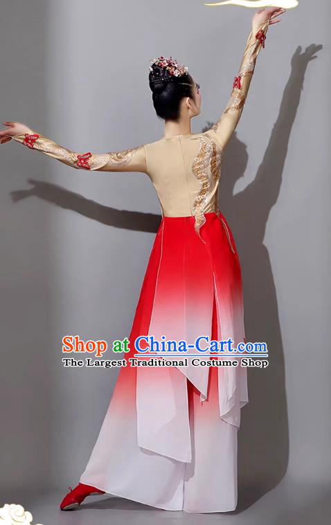 Wanjiang Classical Dance Performance Costume Female Fluent Chinese Dance Umbrella Dance Clothing Fan Dance Solo Dance Art Examination Dance Dress