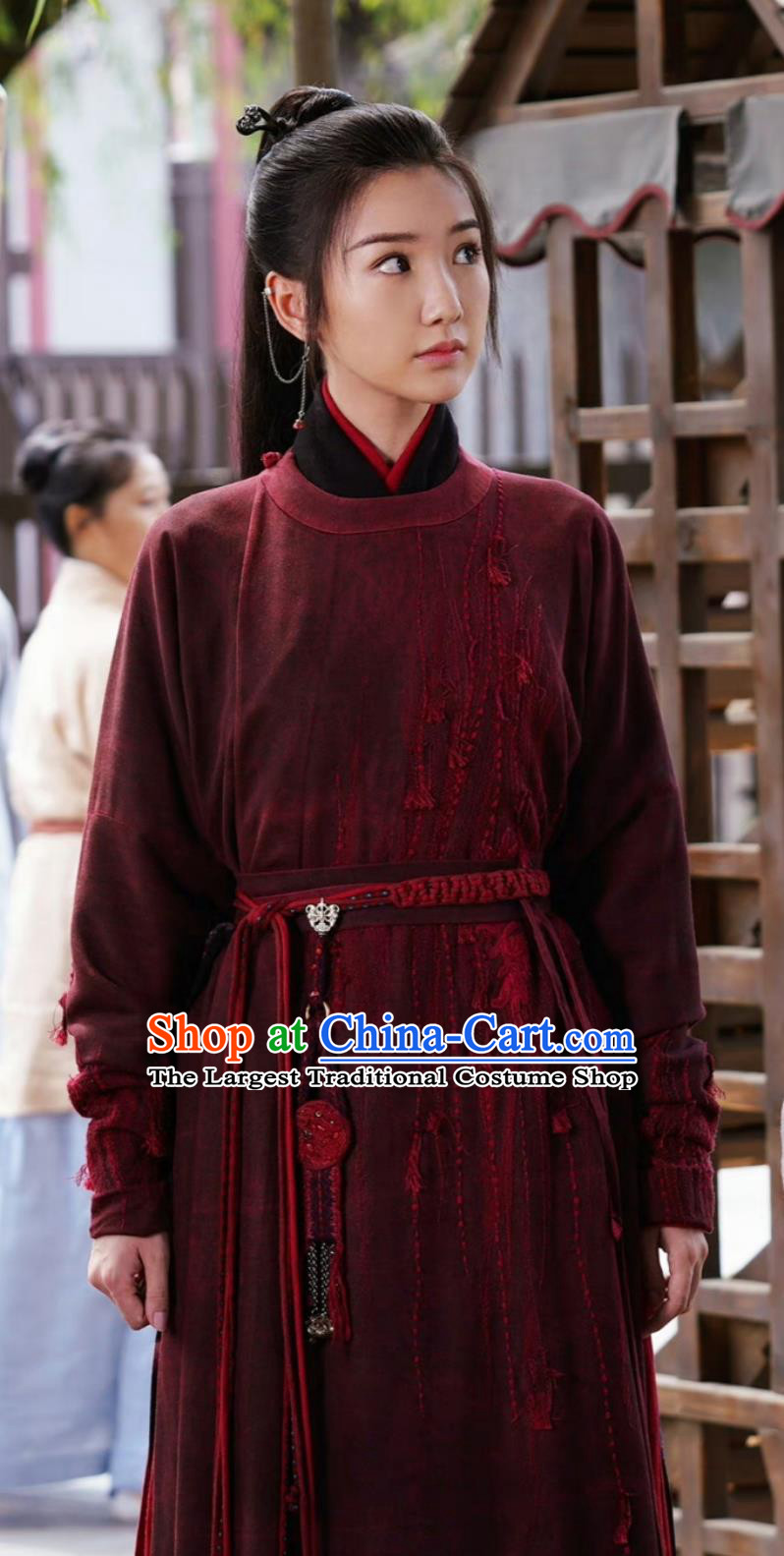 China Ancient Female Swordsman Clothing TV Drama The Ingenious One Heroine Shu Ya Nan Red Dress Traditional Ming Dynasty Hanfu
