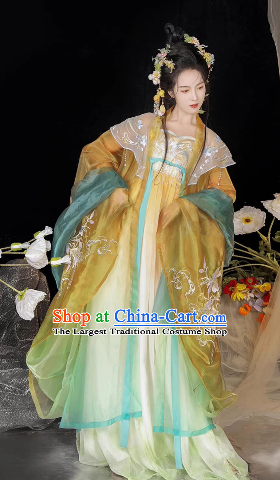 Chinese Ancient Clothing Tang Dynasty Hezi Dress Traditional Hanfu Ancient Princess Fairy Costumes
