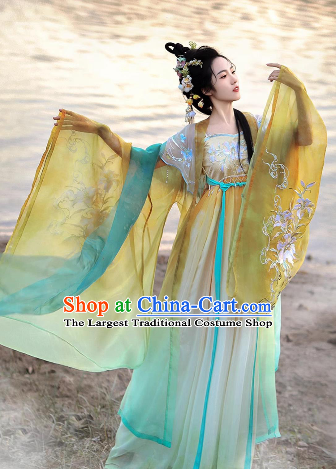 Chinese Ancient Clothing Tang Dynasty Hezi Dress Traditional Hanfu Ancient Princess Fairy Costumes
