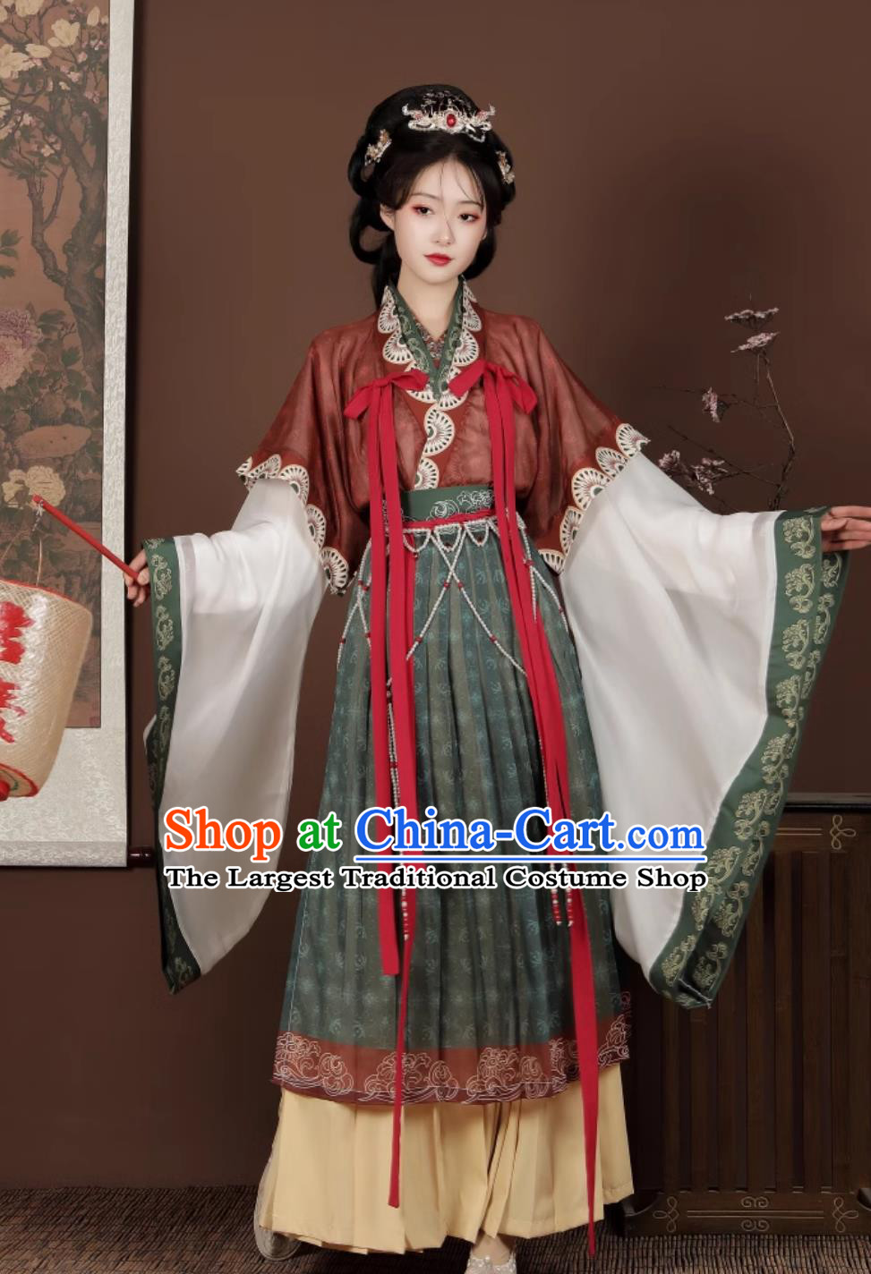 Chinese Ancient Palace Princess Costumes Traditional Tang Dynasty Clothing Woman Hanfu Dresses Complete Set