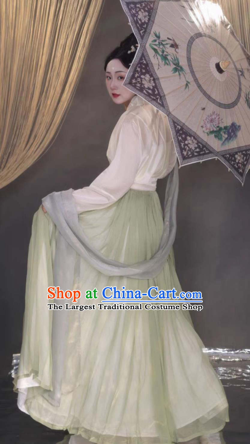 Chinese Hanfu Online Shop Song Dynasty Young Lady Costumes Traditional Ancient Women Blouse and Skirt Complete Set