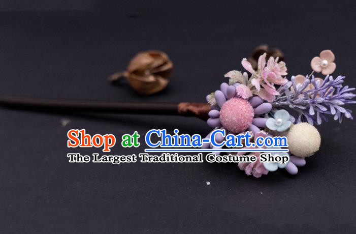 China Hanfu Hair Jewelry Ancient Song Dynasty Young Lady Headpiece Handmade Qipao Hairpin