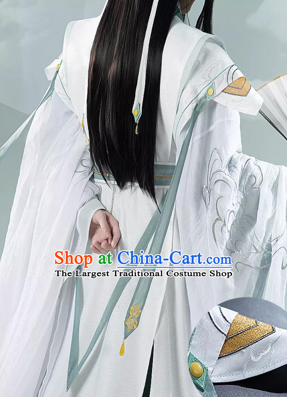 Ancient Chinese Super Hero Costumes Comic Heaven Official Blessing Shi Qing Xuan Male Outfit