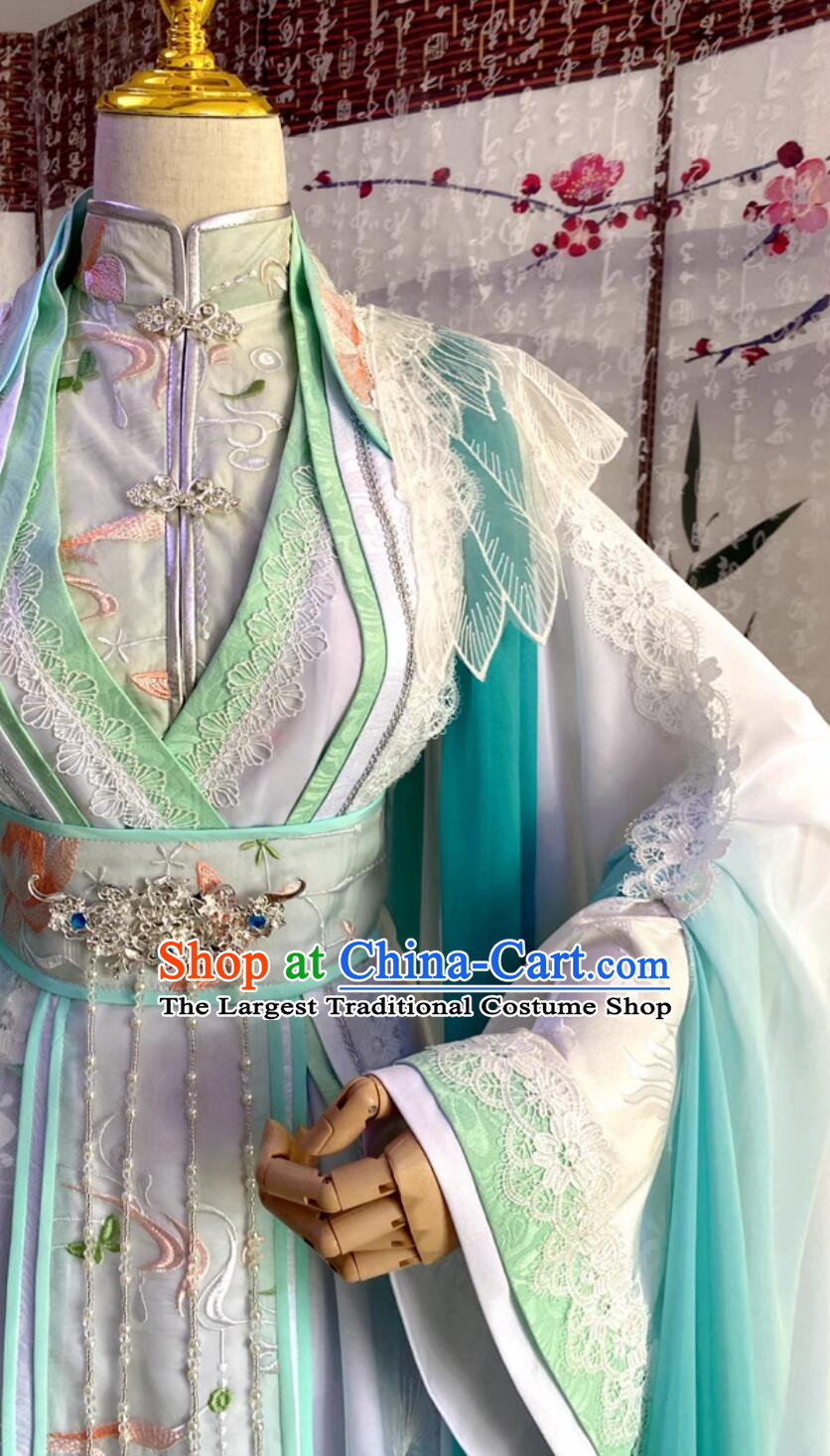 Chinese Ancient Swordswoman Costumes Comic Heaven Official Blessing Shi Qing Xuan Feng Shi Female Outfit