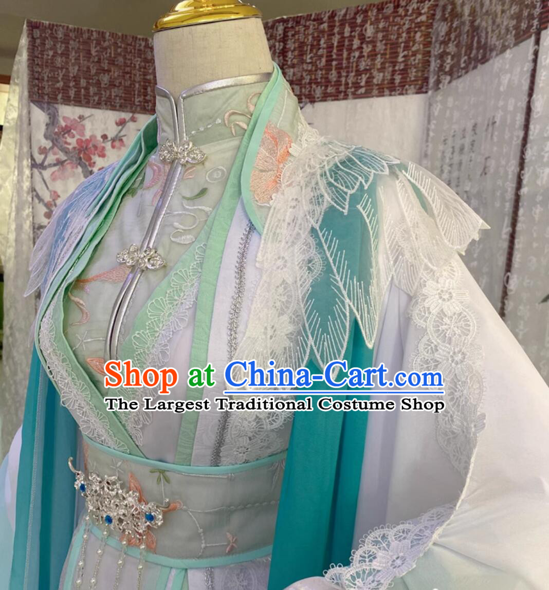 Chinese Ancient Swordswoman Costumes Comic Heaven Official Blessing Shi Qing Xuan Feng Shi Female Outfit