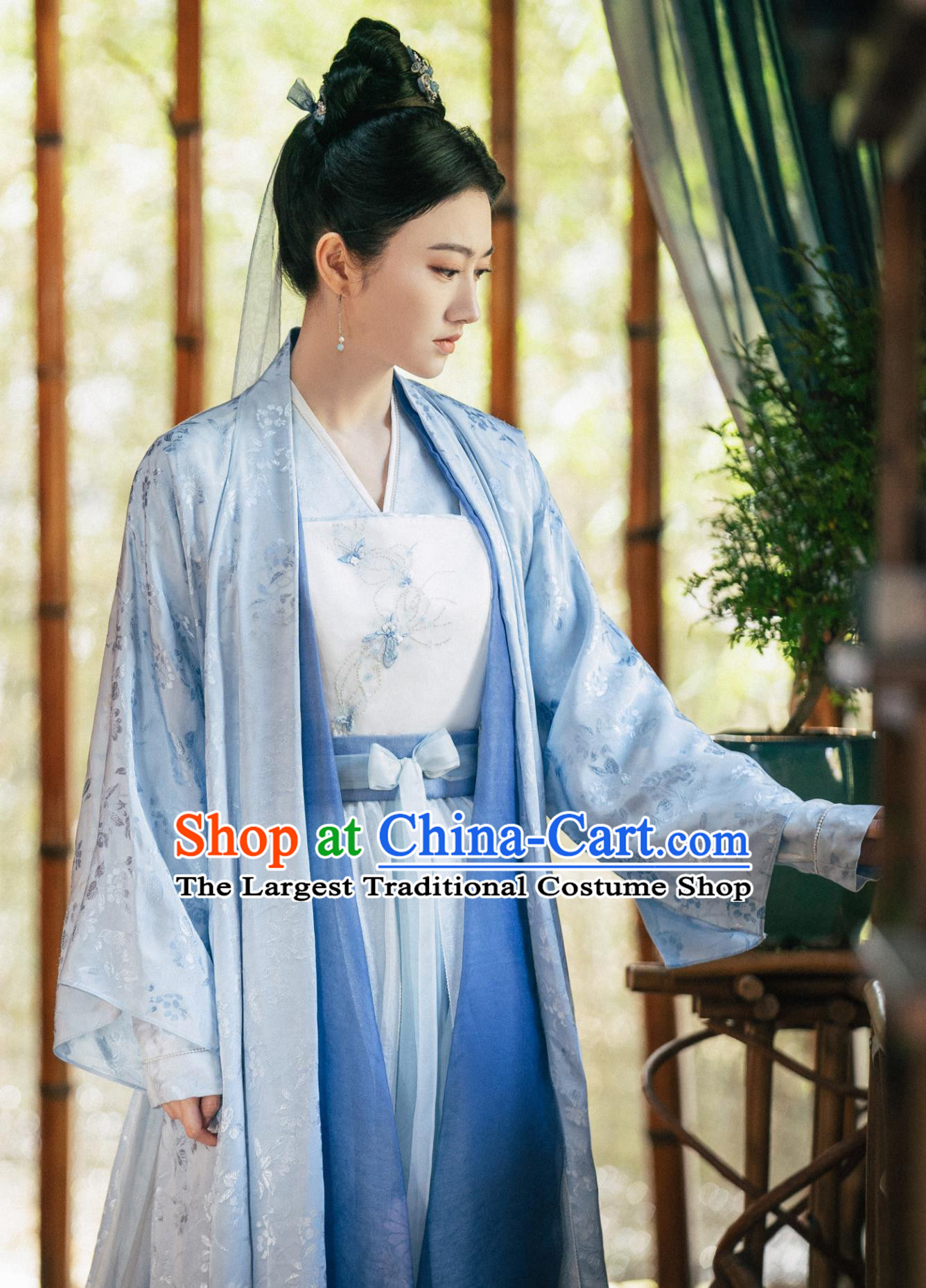 China Ancient Noble Woman Garment Costumes TV Drama The Legend of Zhuohua Princess Mu Zhuo Hua Clothing