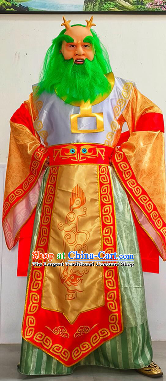 China Journey to the West Dragon King of the Western Sea Ao Run Costumes Halloween Cosplay Clothing